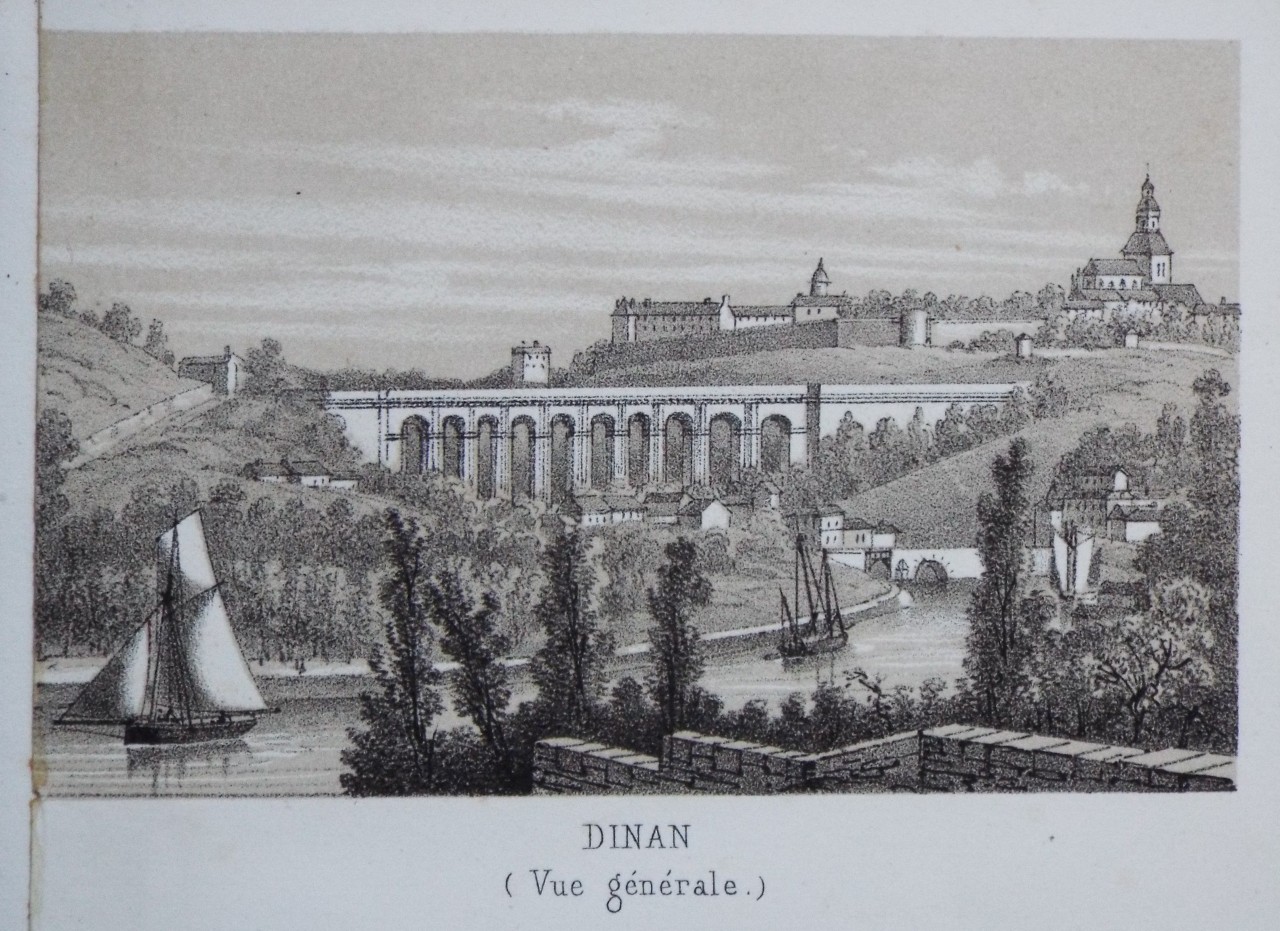 Lithograph - Dinan (Vue generale.)