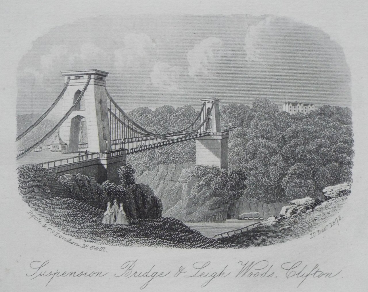 Steel Vignette - Suspension Bridge & Leigh Woods, Clifton - Rock