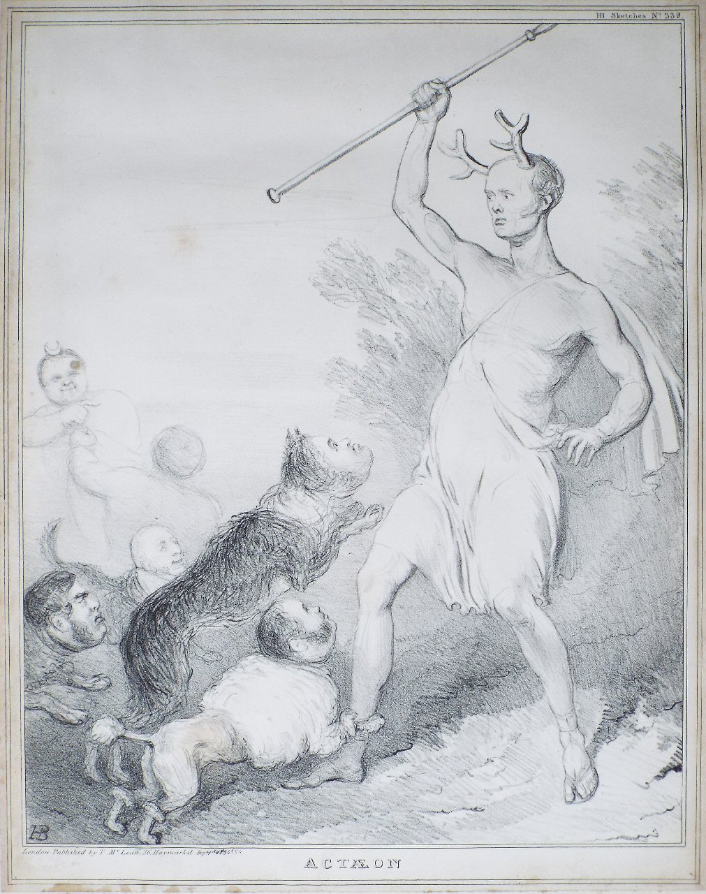 Lithograph - 339: Actaeon - Doyle