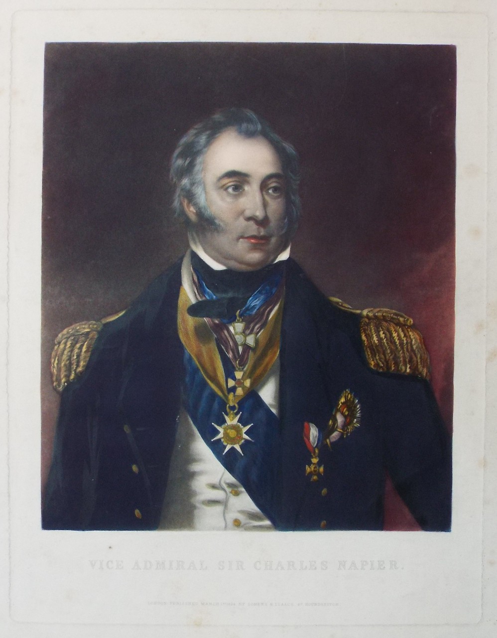 Mezzotint - Vice Admiral Sir Charles Napier - Porter