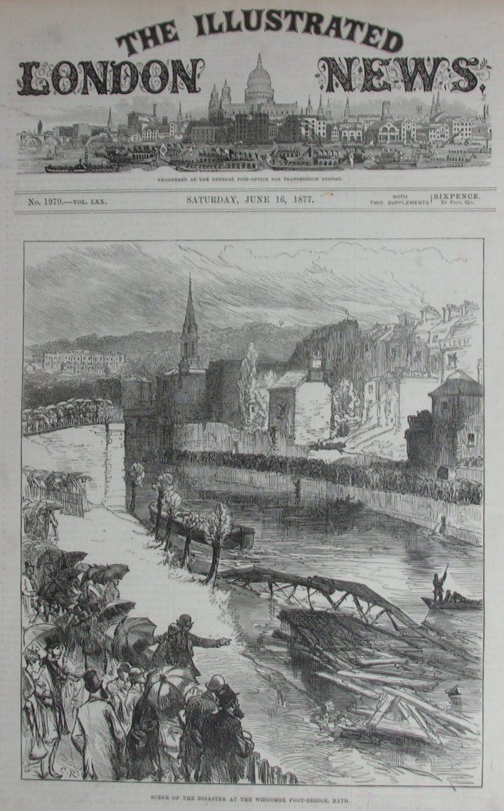 Wood - Scene of the Disaster at the Widcombe Footbridge, Bath