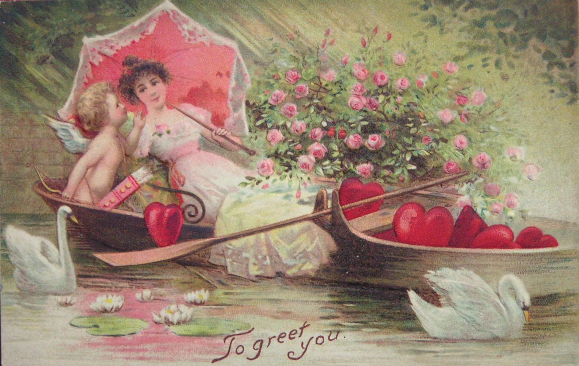 Chromolithograph - (Valentine card)