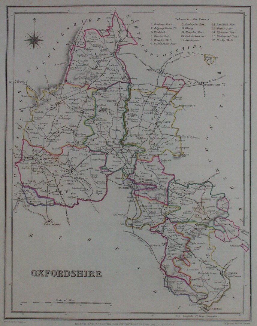 Map of Oxfordshire - Creighton-Lewis