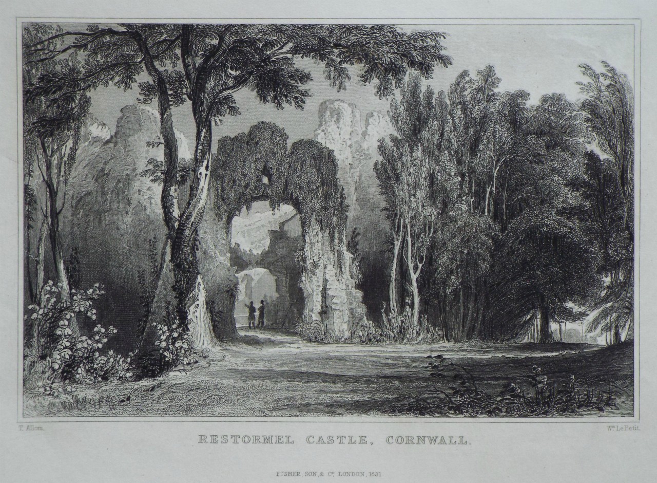Print - Restormel Castle, Cornwall. - Le