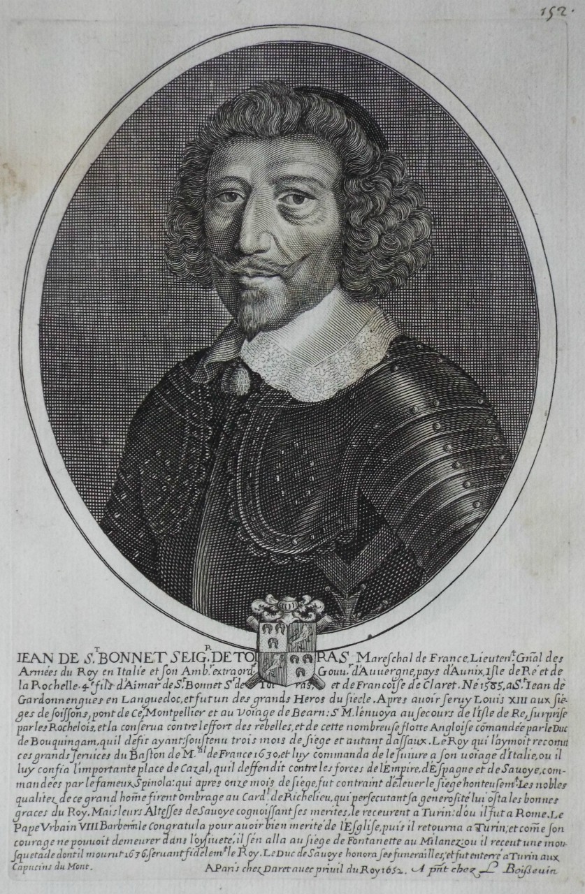 Print - Jean de St.Bonnet Seigr. de Toiras. - Boissevin