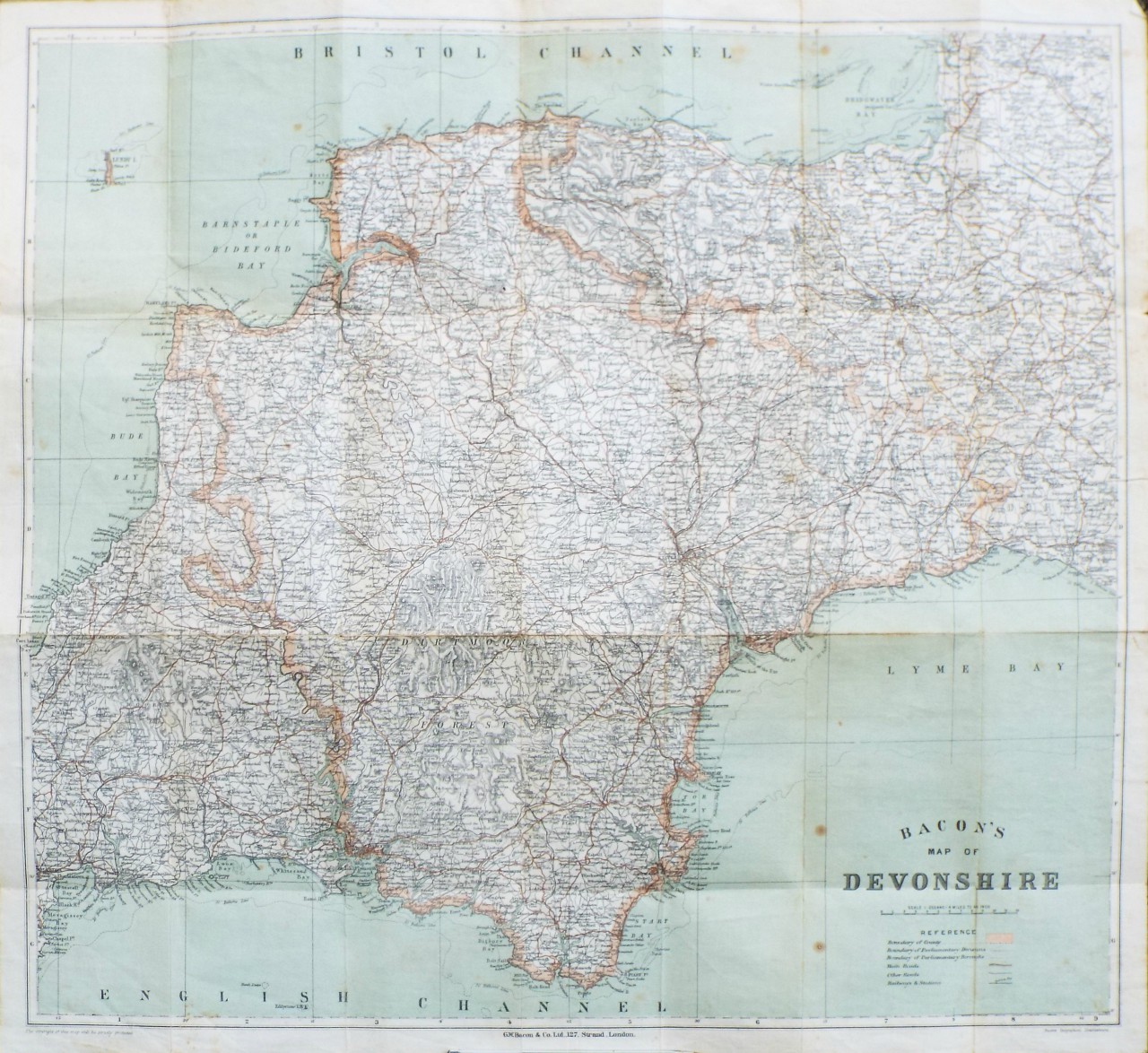 Map of Devon