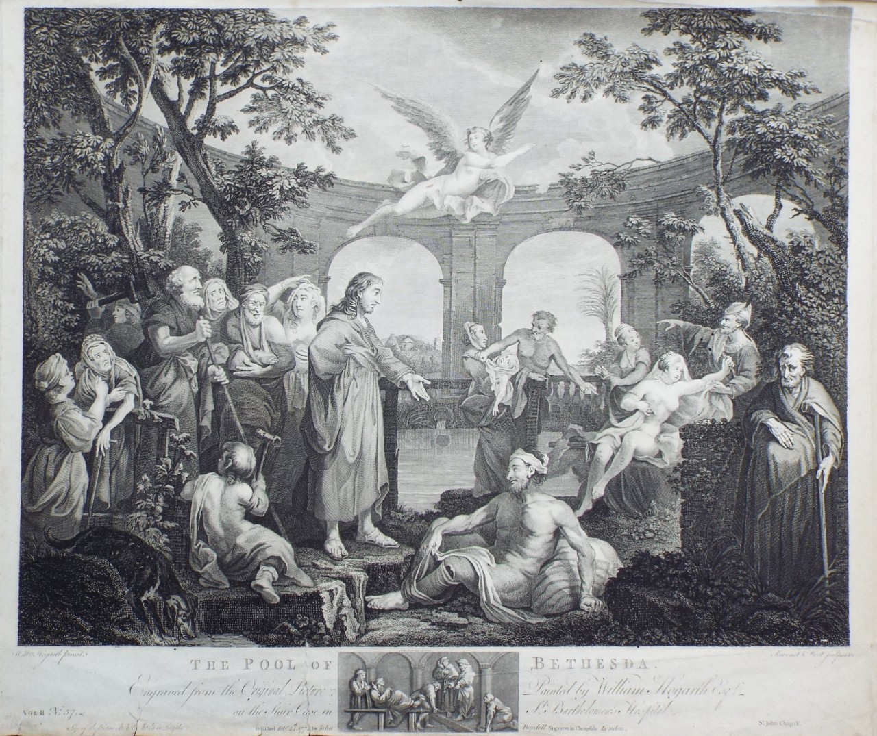 Print - The Pool of Bethesda - Hogarth