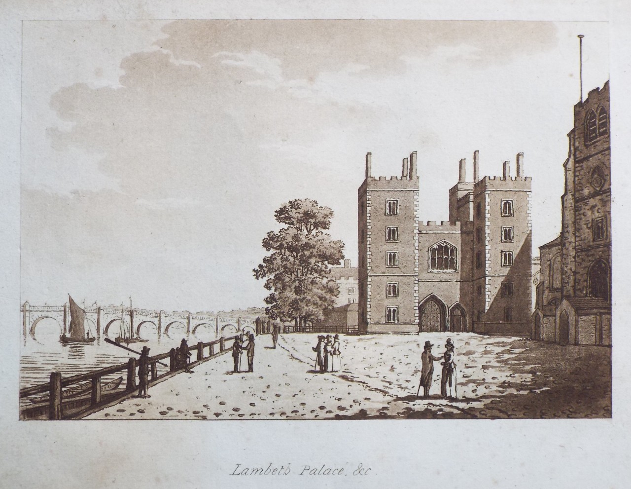 Aquatint - Lambeth Palace, &c. - Ireland