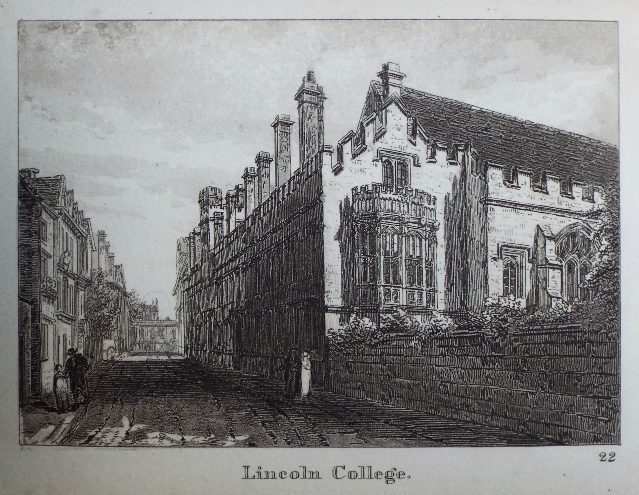 Aquatint - Lincoln College.
