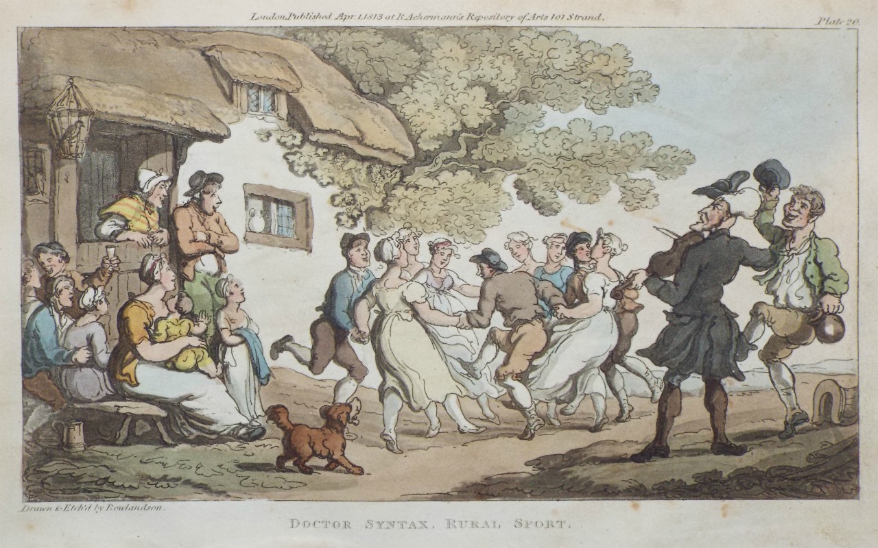 Aquatint - Doctor Syntax - Rural Sports   - Rowlandson