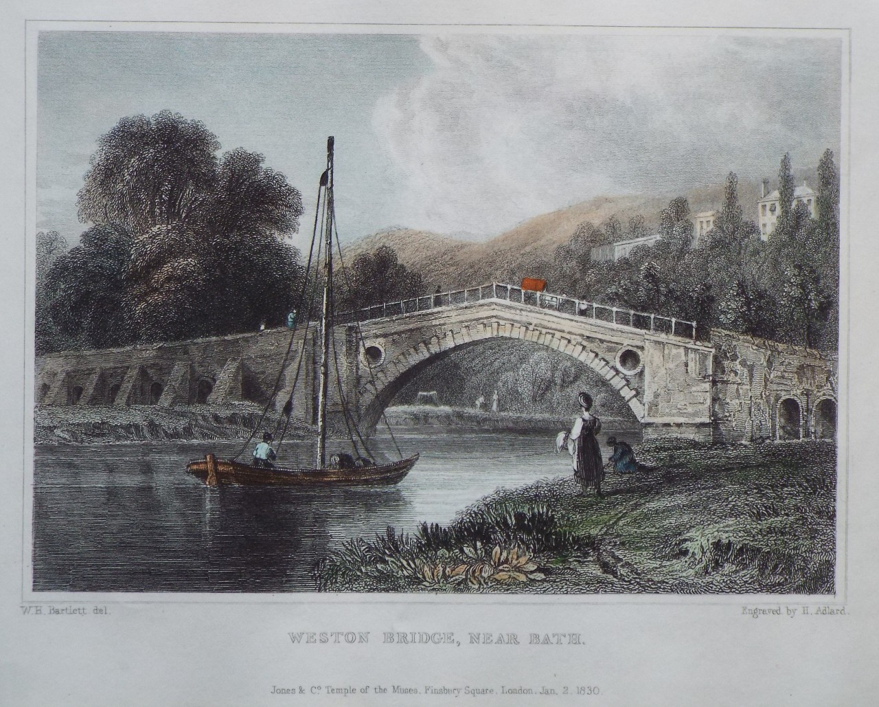 Print - Weston Bridge, Near Bath - Allard