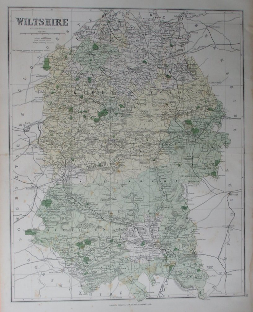 Map of Wiltshire - Weller