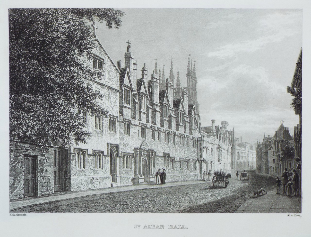 Print - St. Alban Hall. - Le