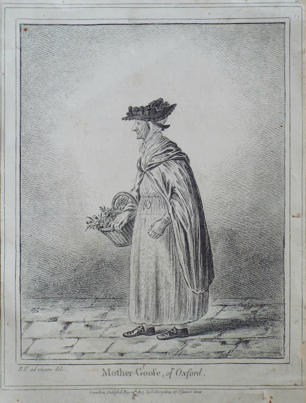 Etching - Mother-Goose, of Oxford. - Gillray