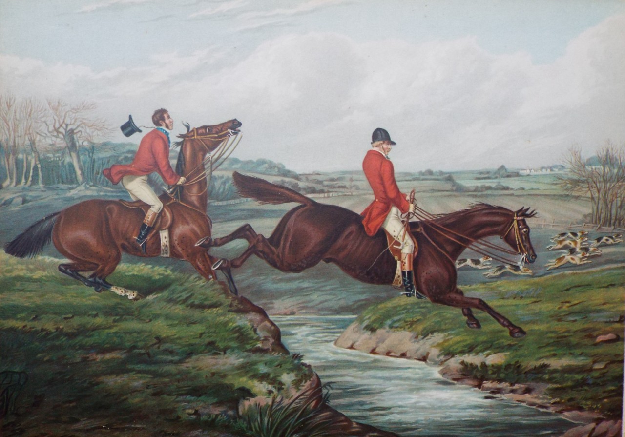 Aquatint - Fox hunting - Harris