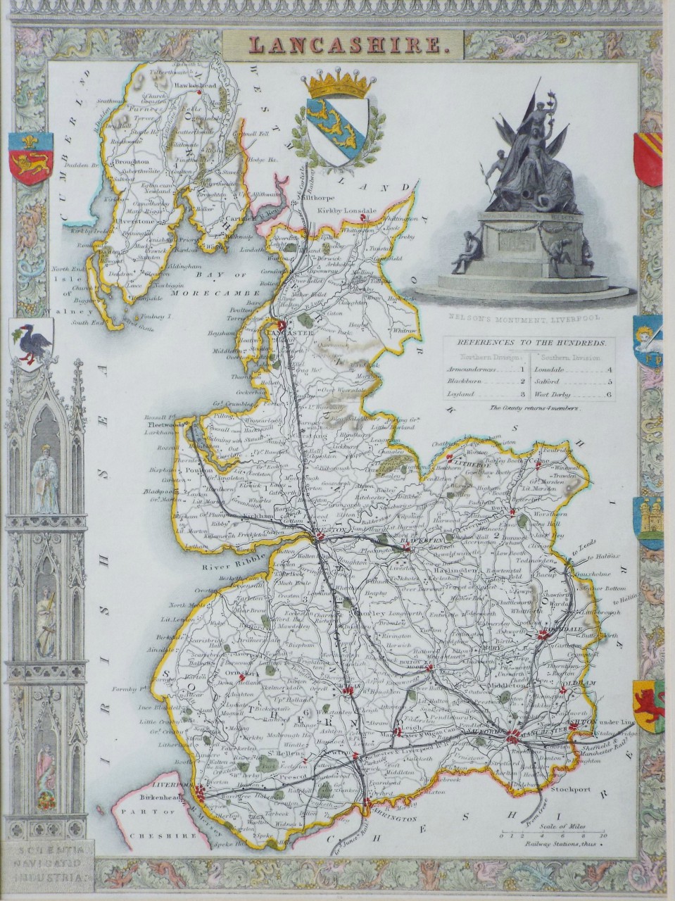 Map of Lancashire