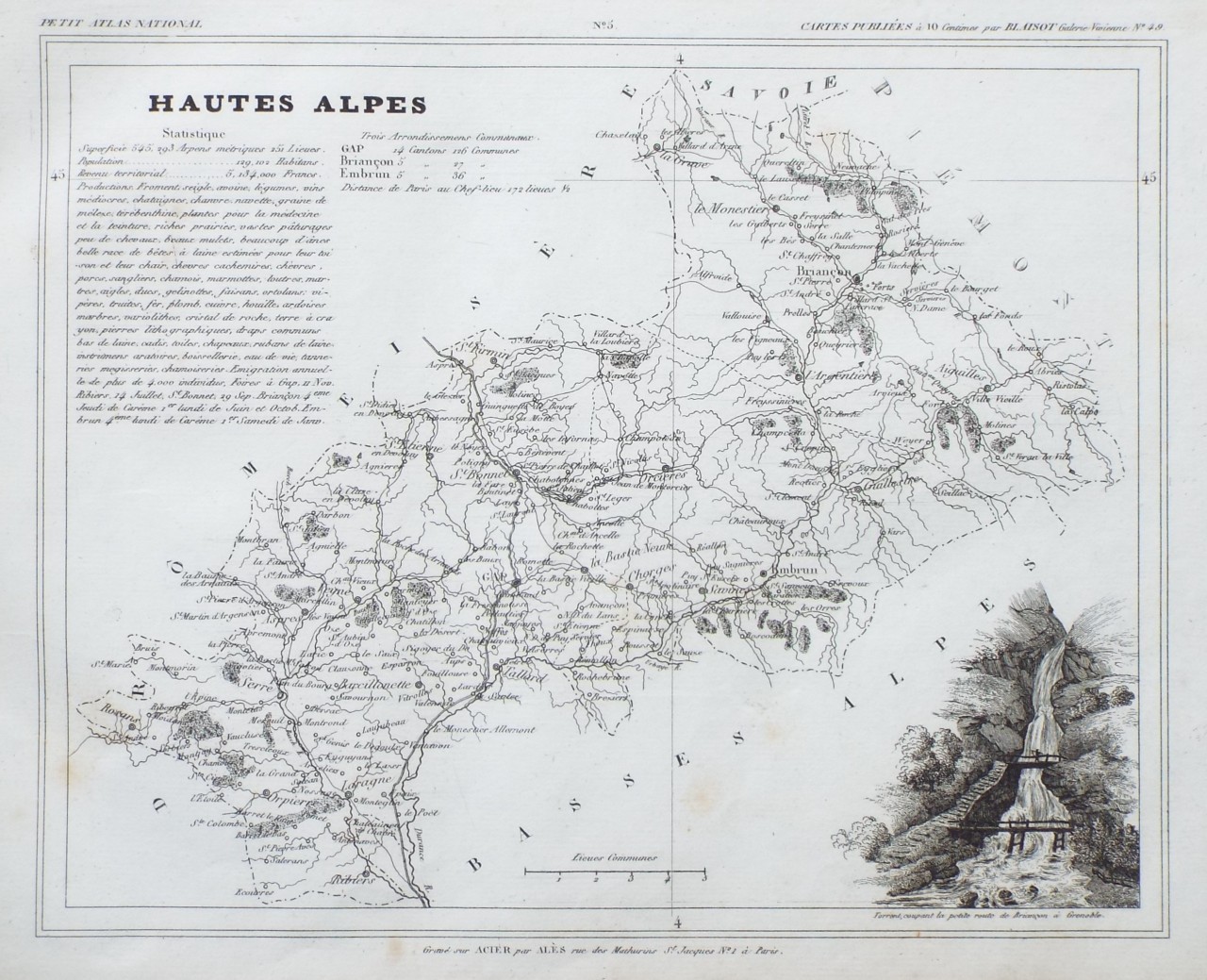Map of Hautes Alpes