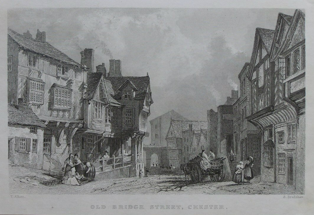 Print - Old Bridge Street, Chester - Barber