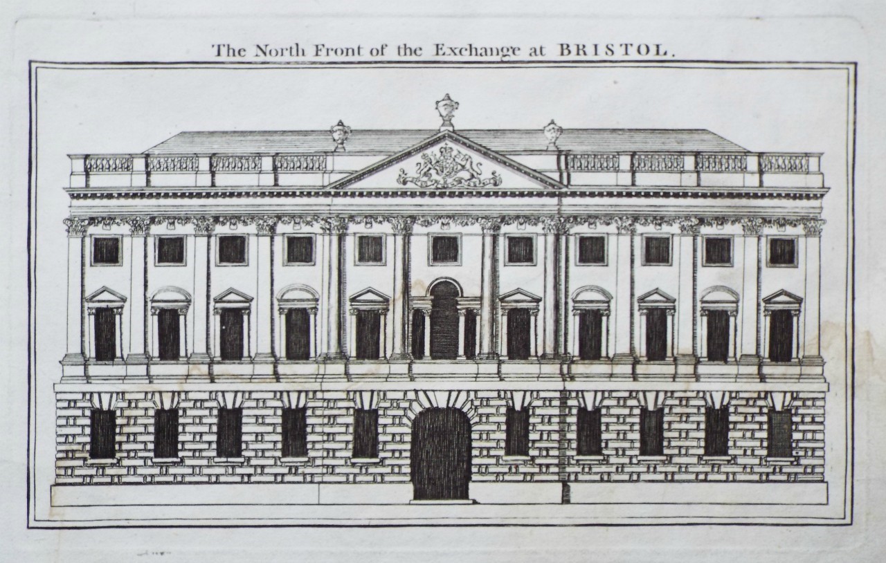 Print - The North Front of the Exchange at Bristol