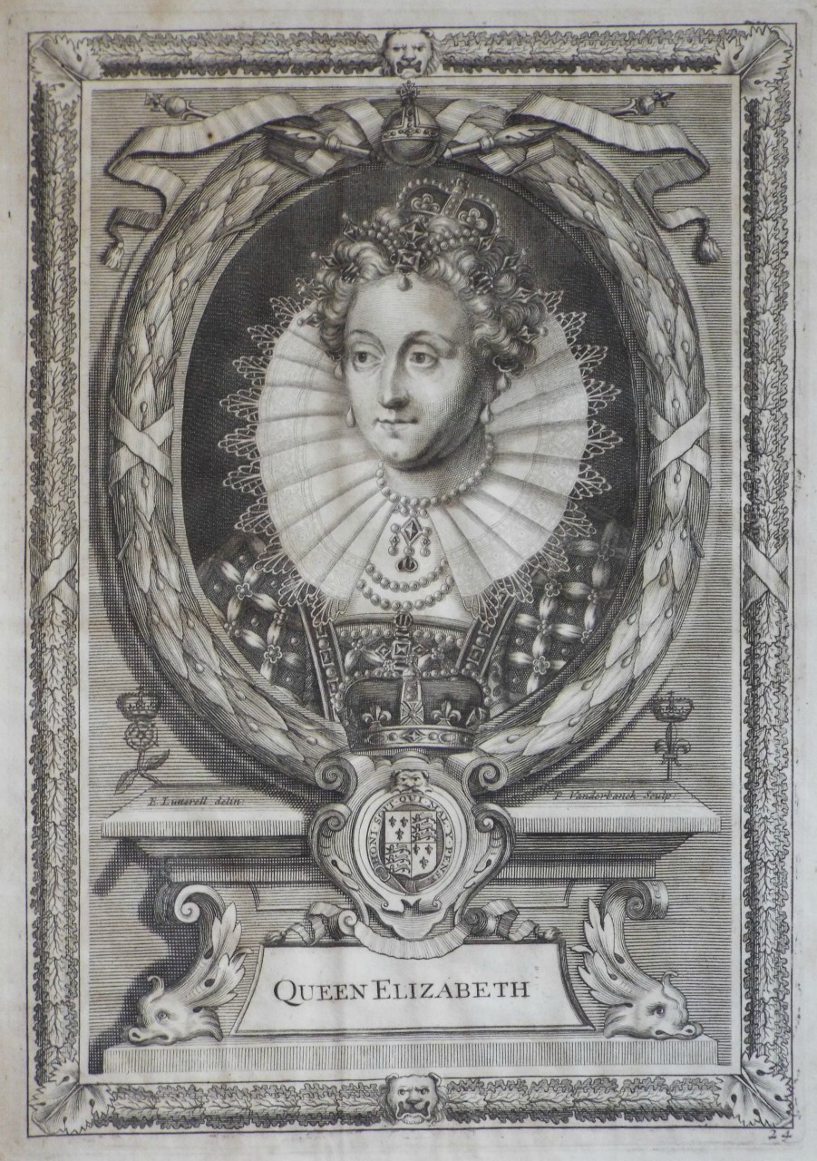 Print - Queen Elizabeth - Vanderbanck