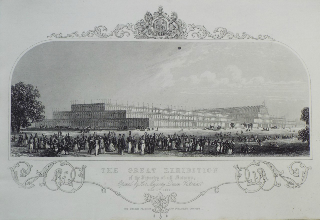 Print - The Great Exhibition of the Industry of all Nations, Opened by Her Majesty Queen Victoria, May 1st 1851.