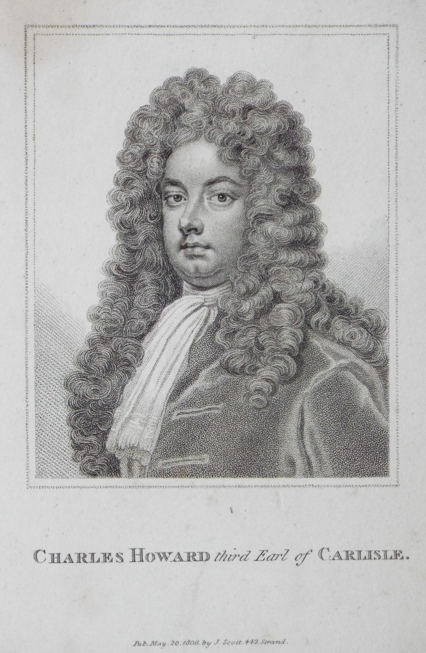 Print - Charles Howard third Earl of Carlisle.