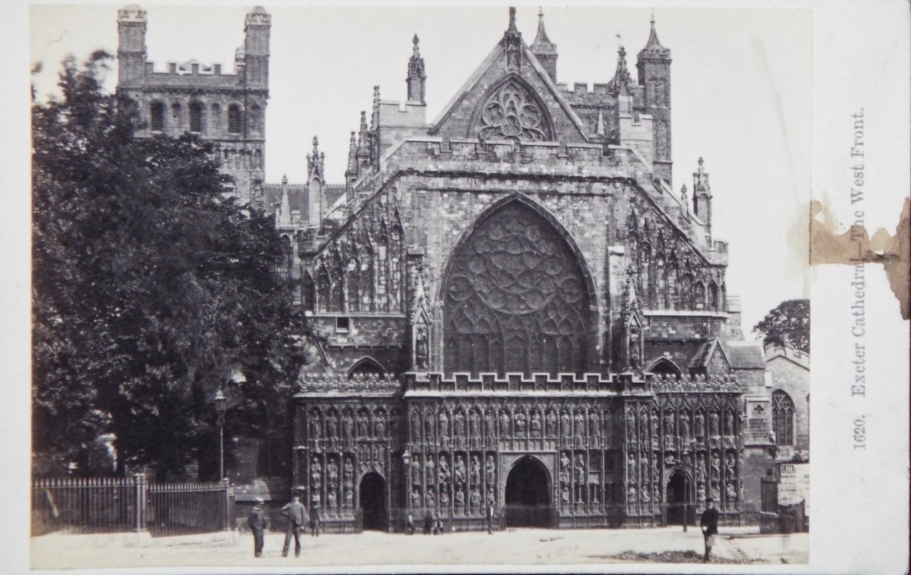 Photograph - Exeter Cathedral - The West Front.