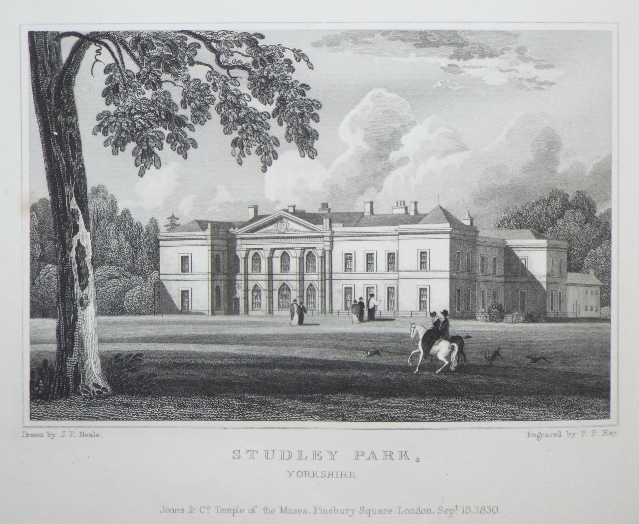 Print - Studley Park, Yorkshire. - Hay