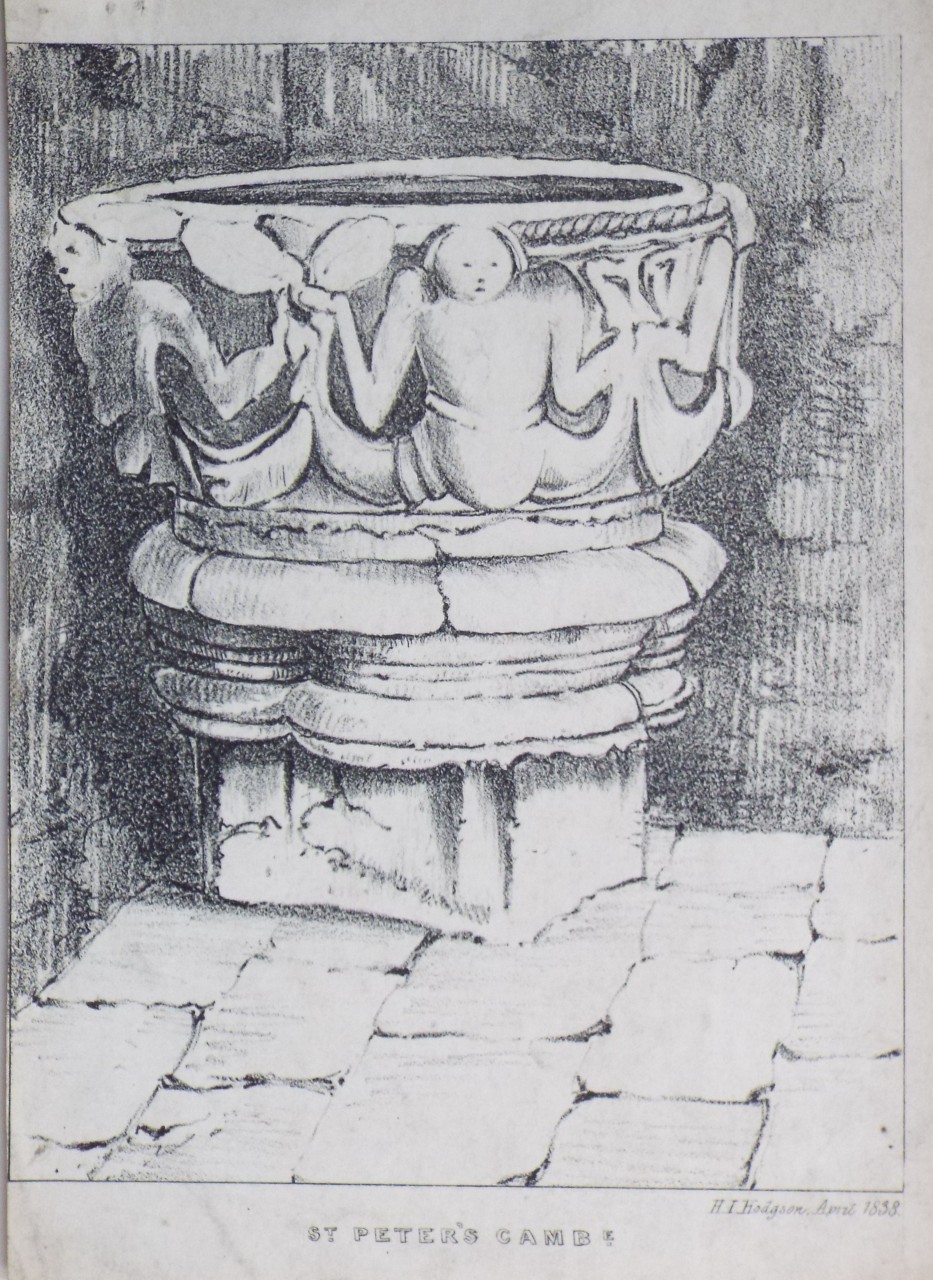 Lithograph - St. Peter's Cambe. - Hodgson