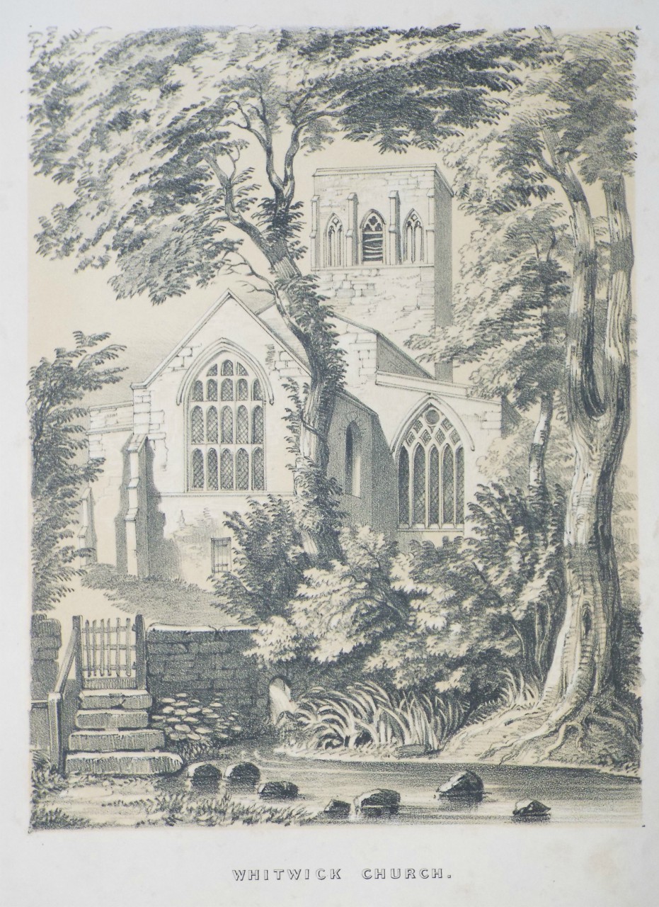 Lithograph - Whitwick Church. - Palmer