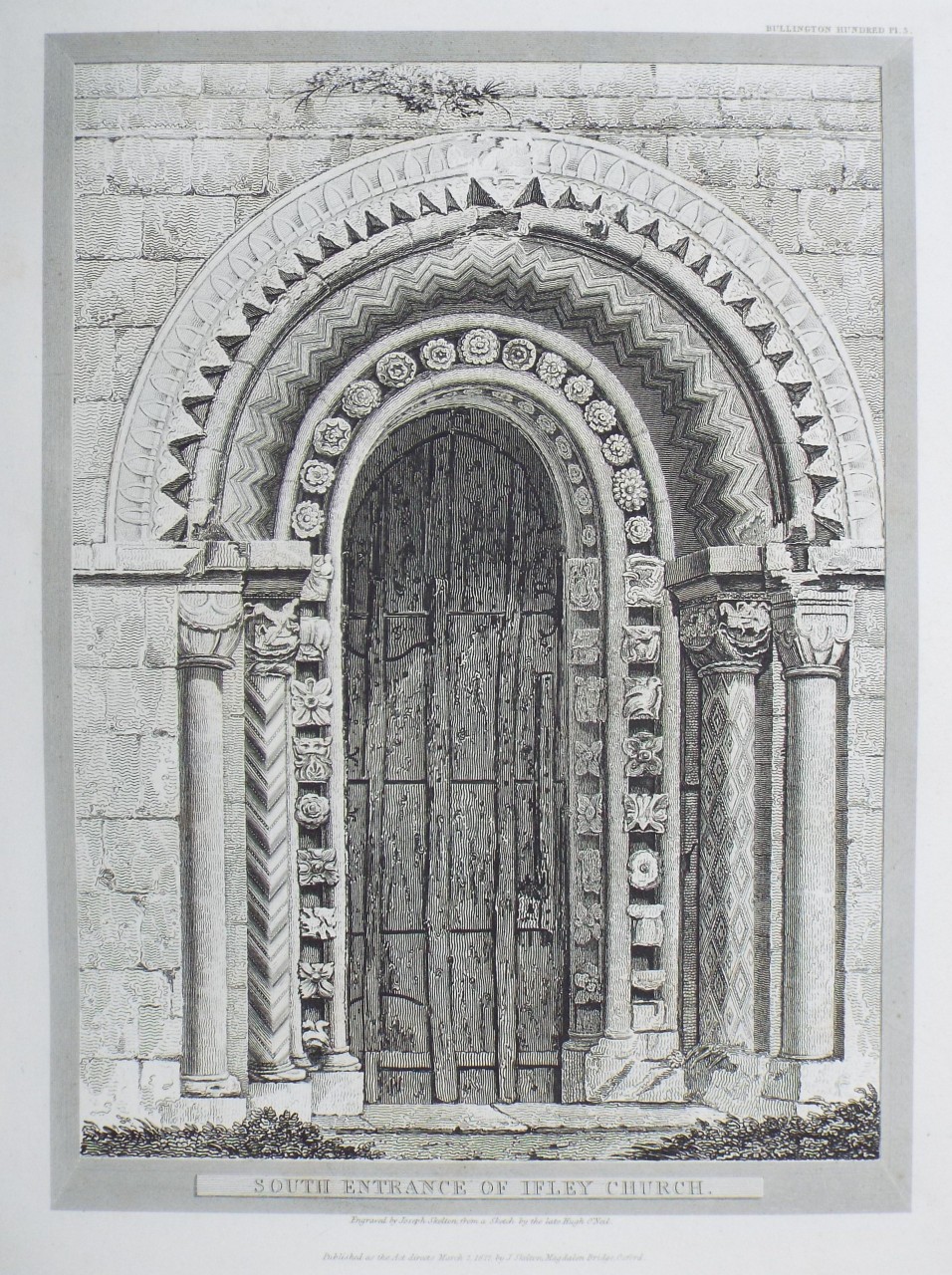 Print - South Entrance of Ifley Church. - Skelton