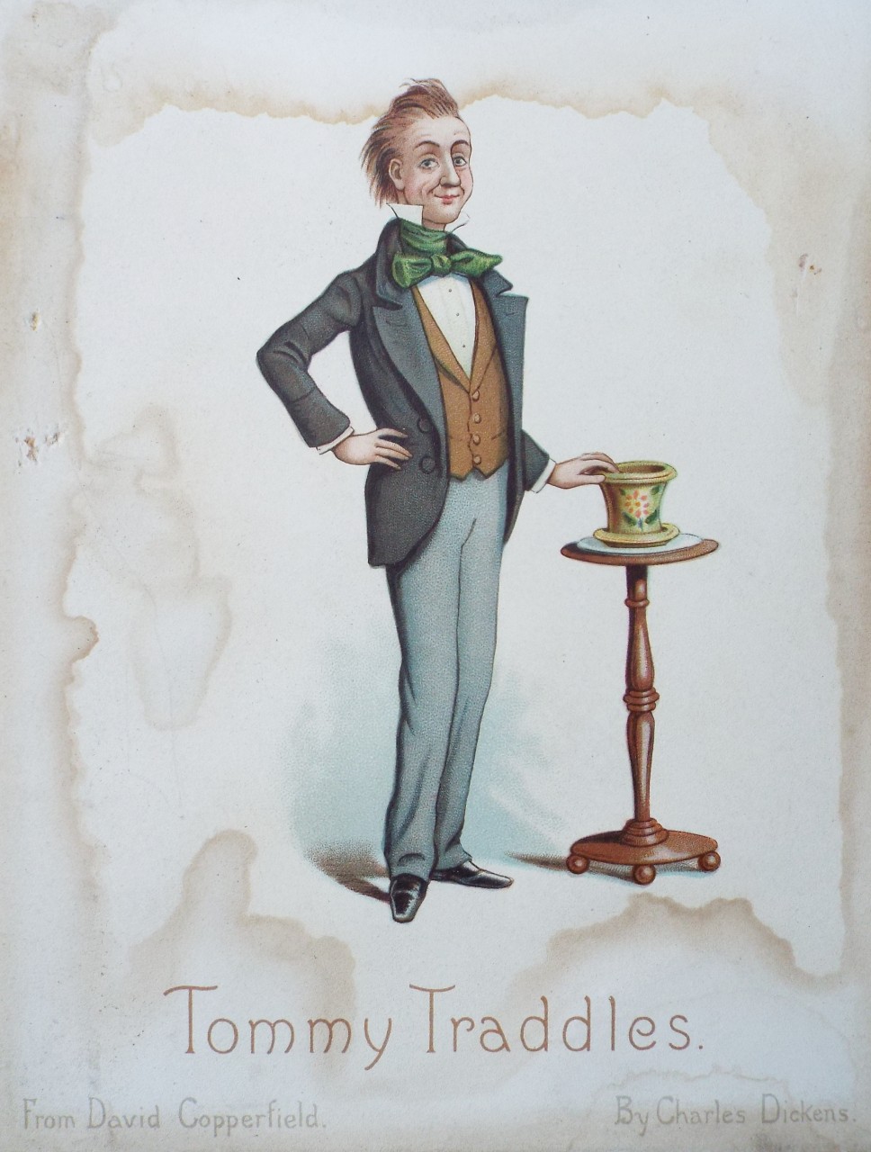 Chromo-lithograph - Tommy Traddles. From David Copperfield. By Charles Dickens.