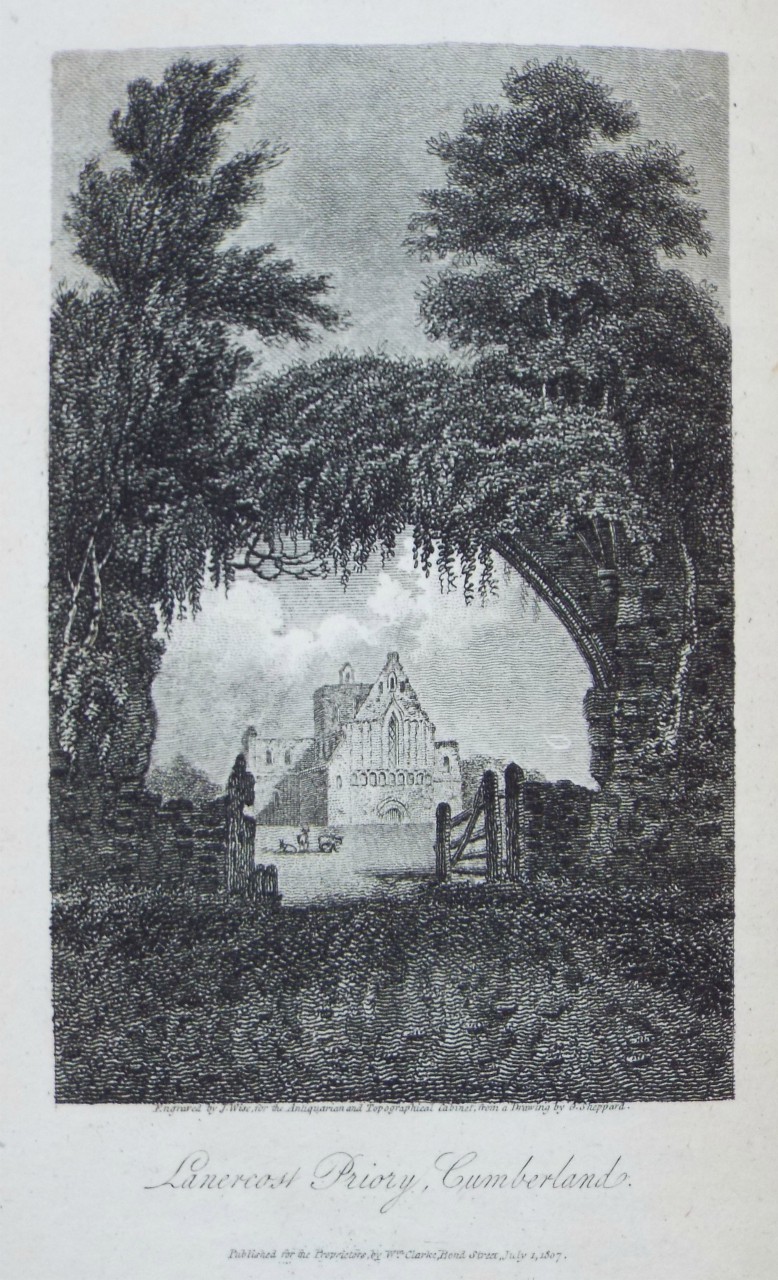 Print - Lanercost Priory, Cumberland. - Wise