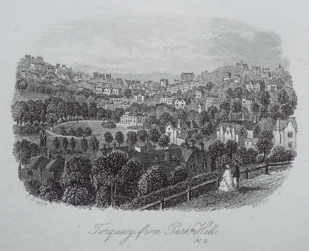 Steel Vignette - Torquay from Park Hill, No.3, - J