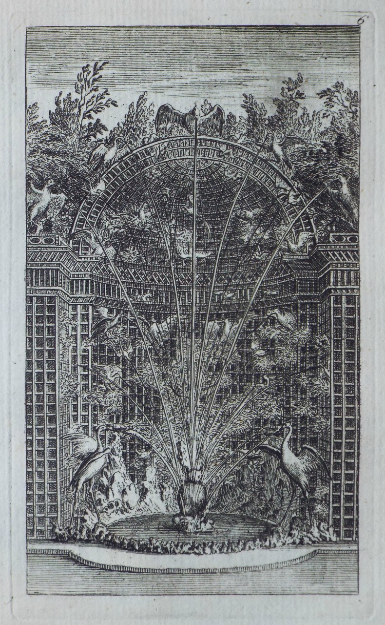Print - The Owl and the Birds Fountain in the Labyrinth of Versailles - Bickham