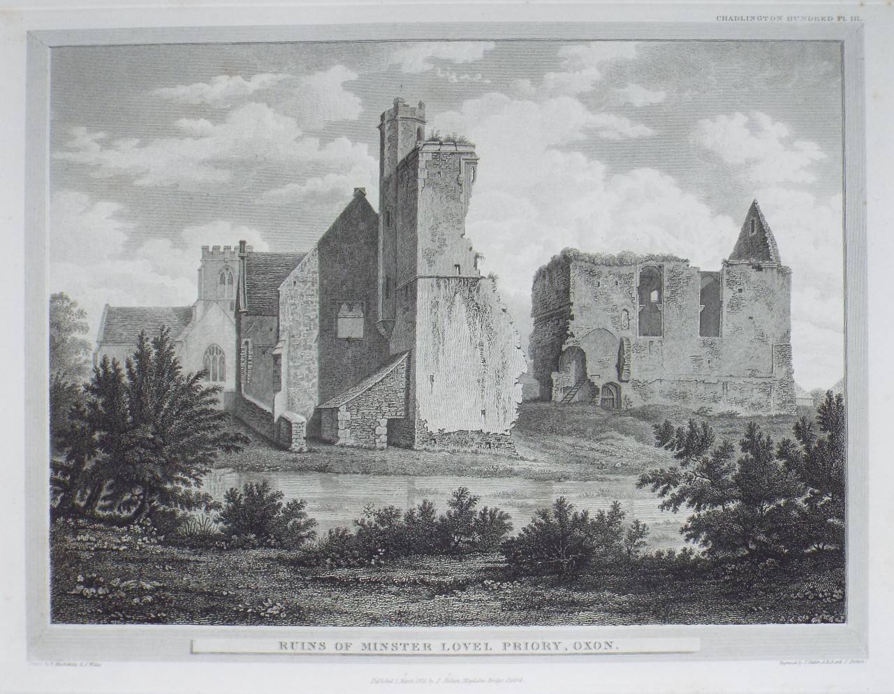 Print - Ruins of Minster Lovel Priory, Oxon. - Skelton