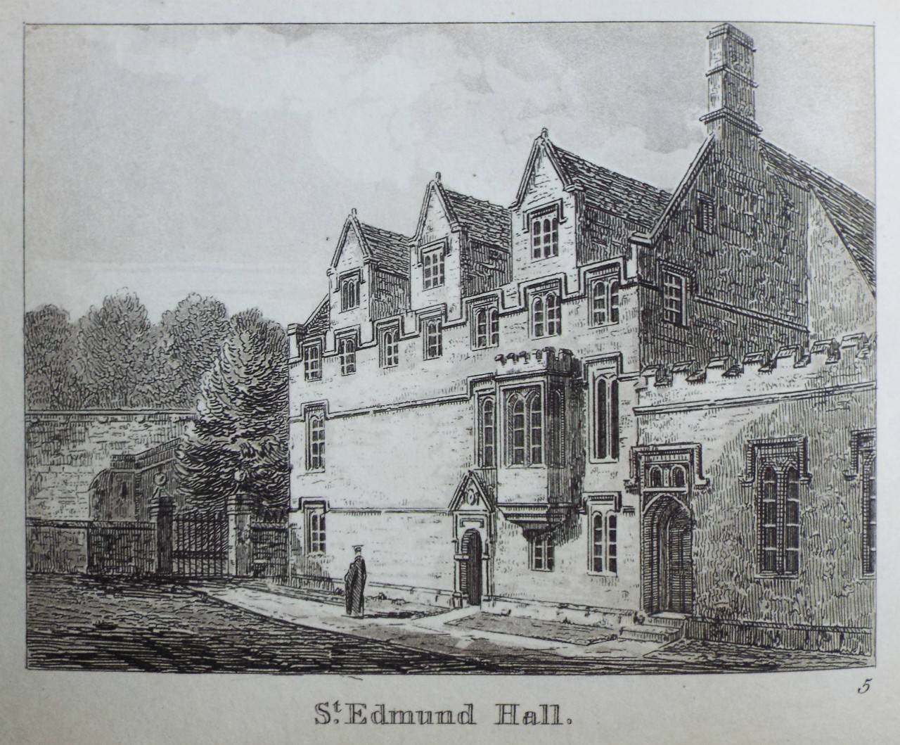 Aquatint - St. Edmund Hall.