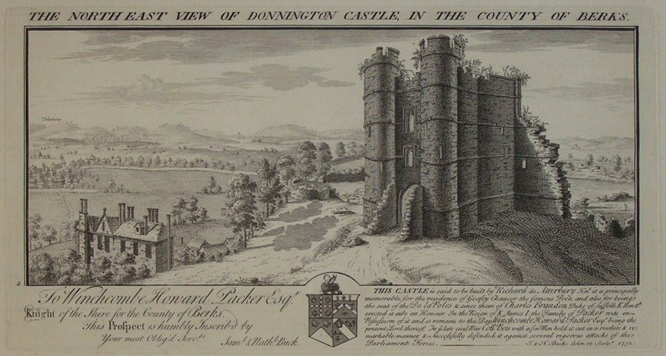 Print - The North East View of Donnington Castle in the County of Berks - Buck