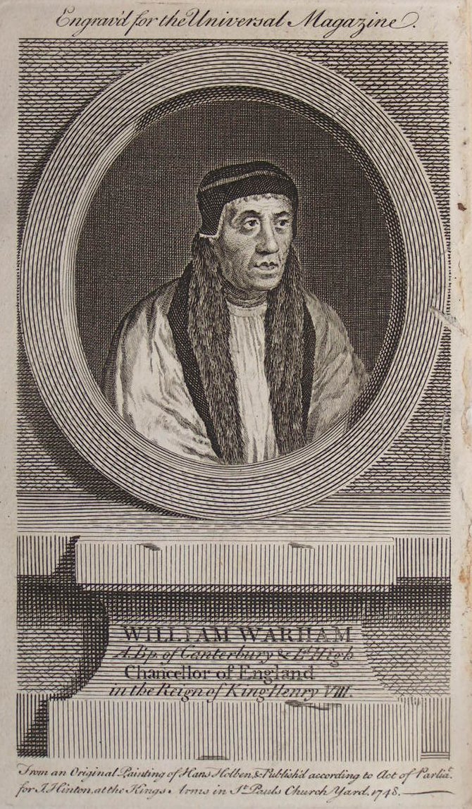 Print - William Warham. A.Bp. of Canterbury & Ld High Chancellor of England in the Reign of King Henry the VIII
