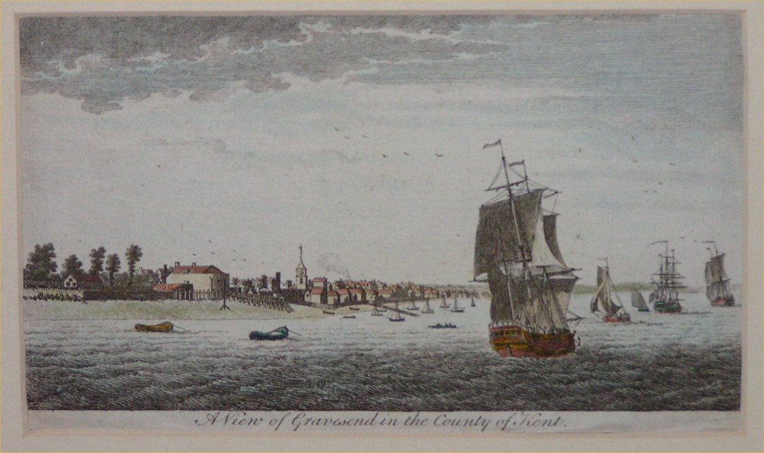 Print - A View of Gravesend in the County of Kent.