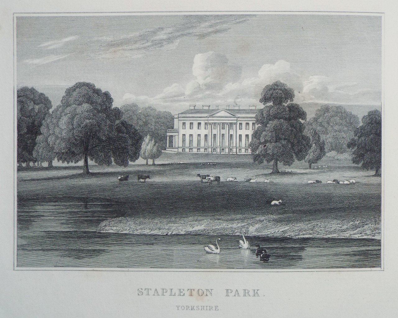 Print - Stapleton Park, Yorkshire. - Heath