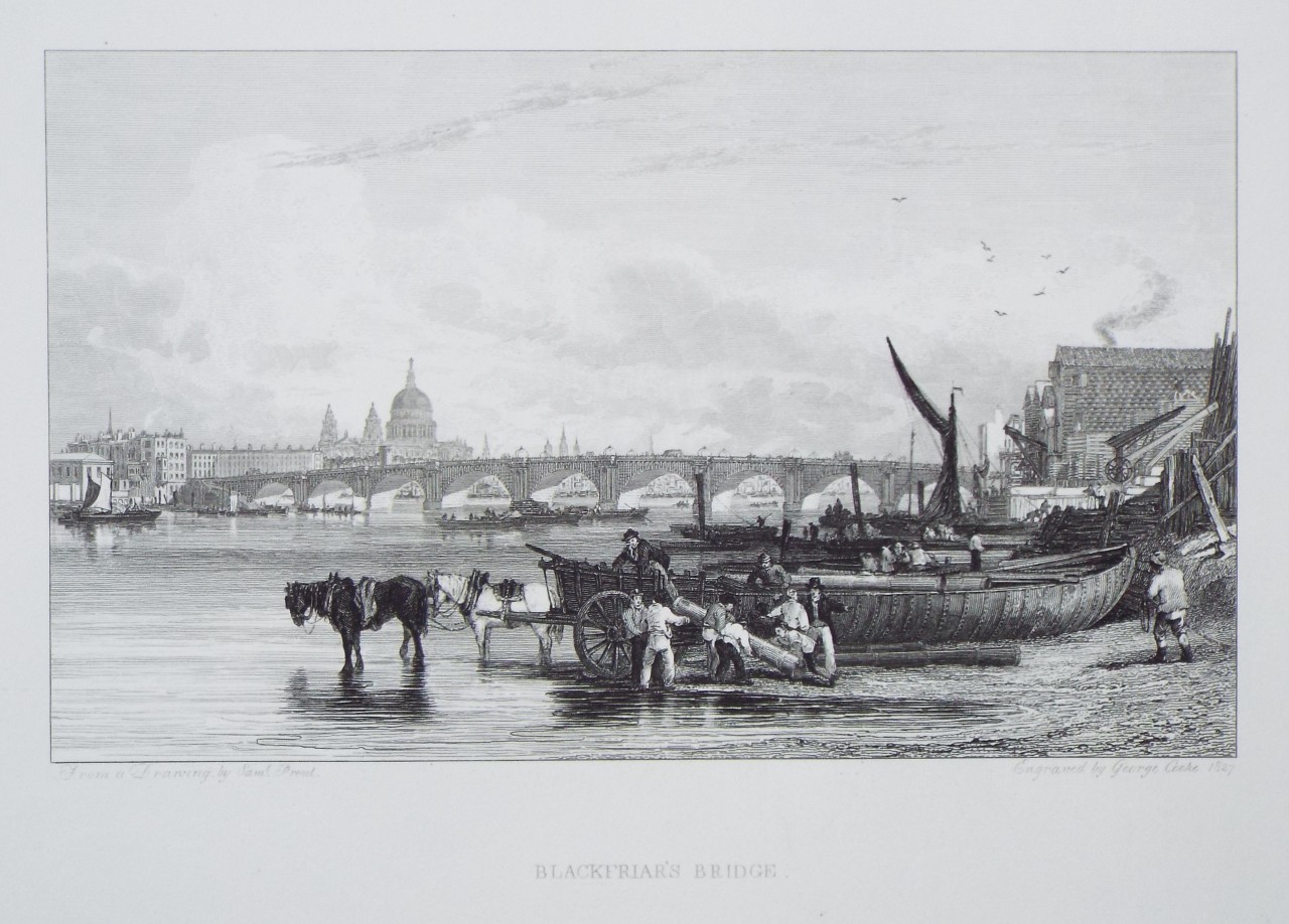 Print - Blackfriars Bridge - Cooke