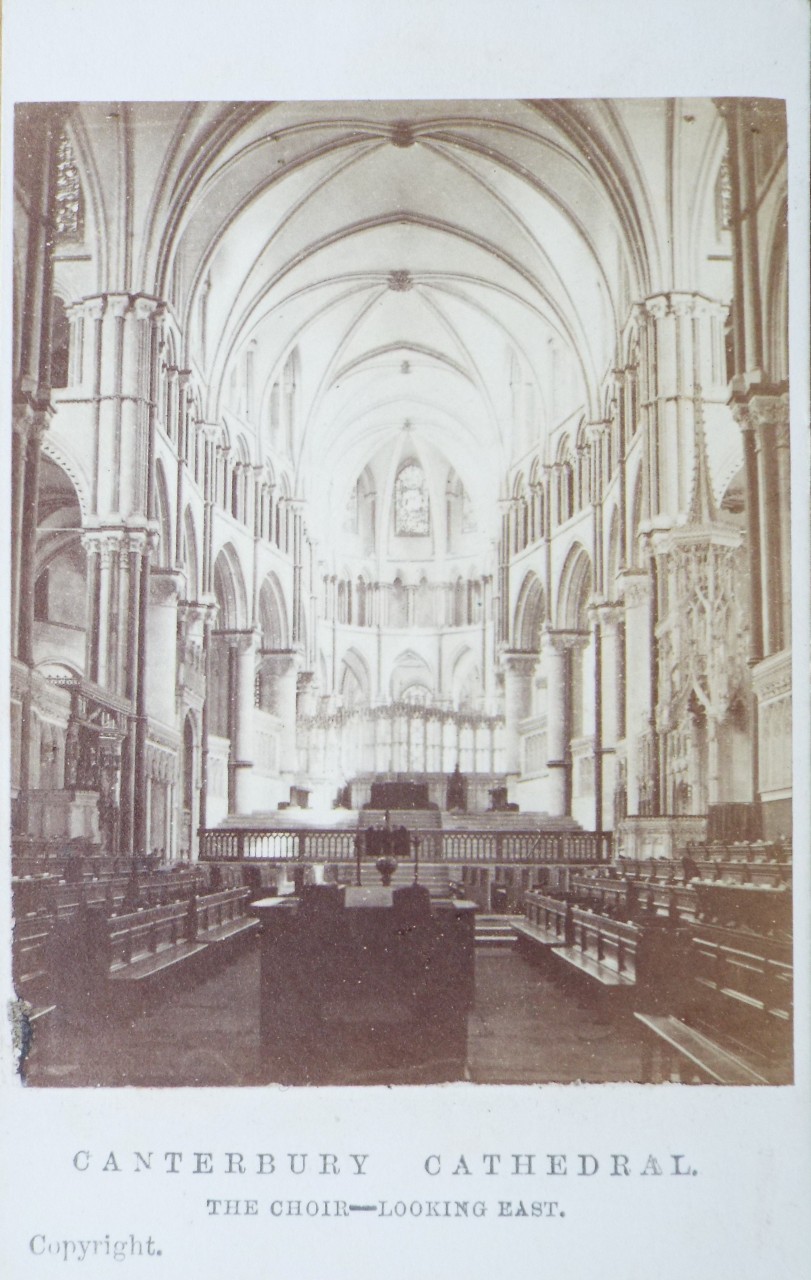 Photograph - Canterbury Cathedral. The Choir - Looking East.