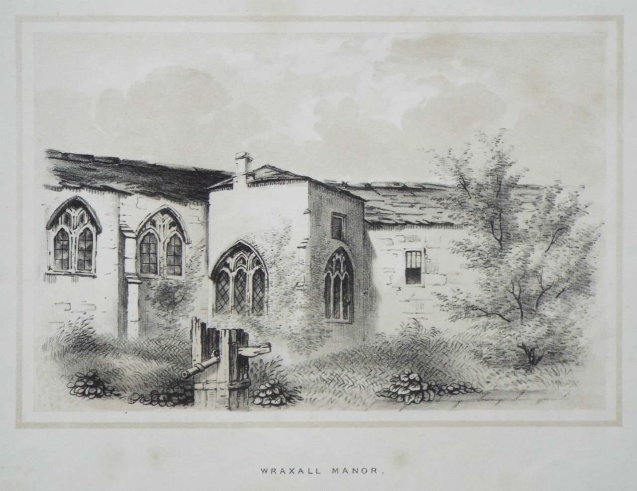 Lithograph - Wraxhall Manor