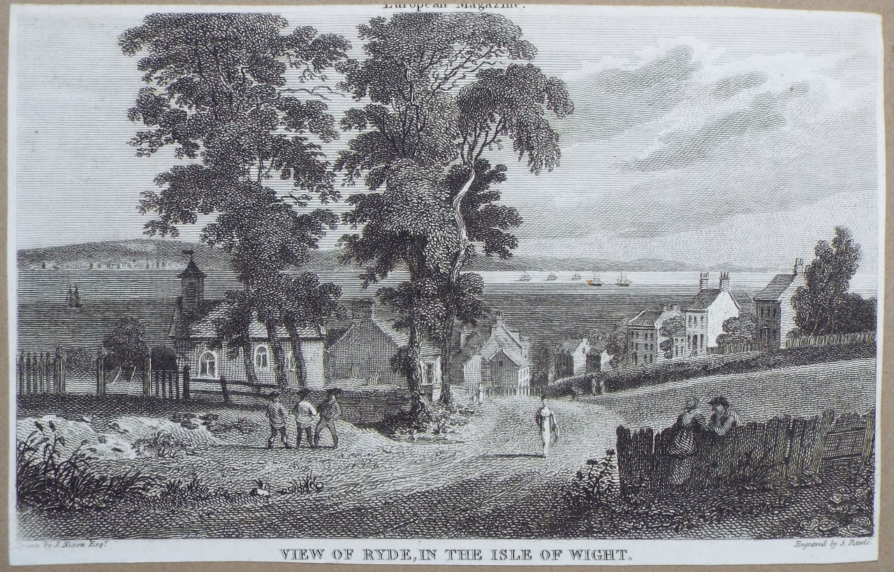 Print - View of Ryde, in the Isle of Wight. - Rawle