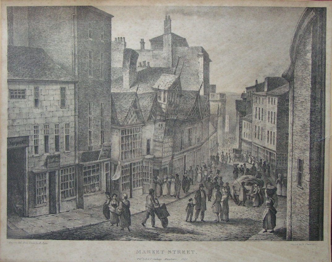 Lithograph - Market Street - Aglio