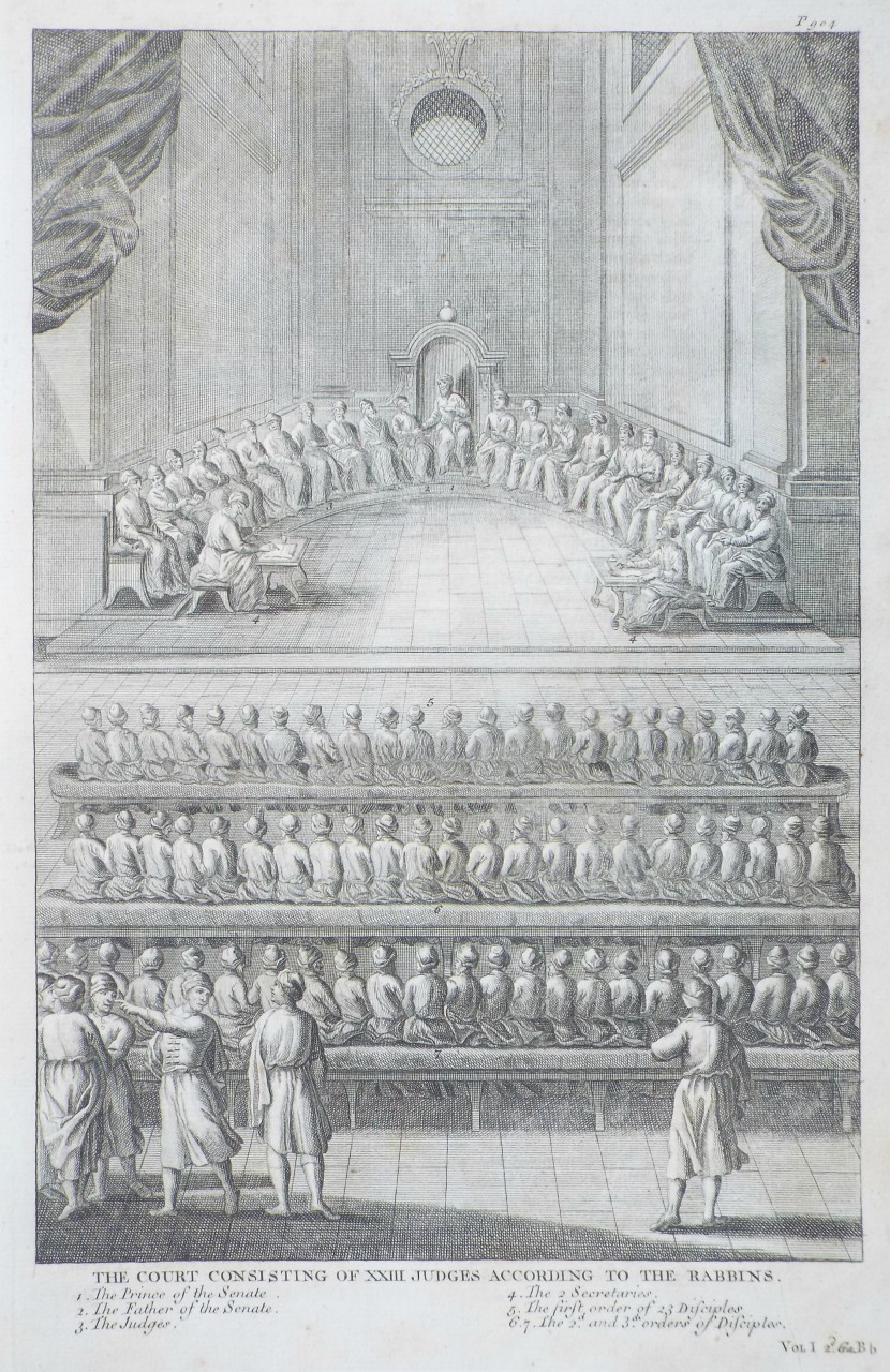 Print - The Court Consisting of XXIII Judges according to the Rabbins.