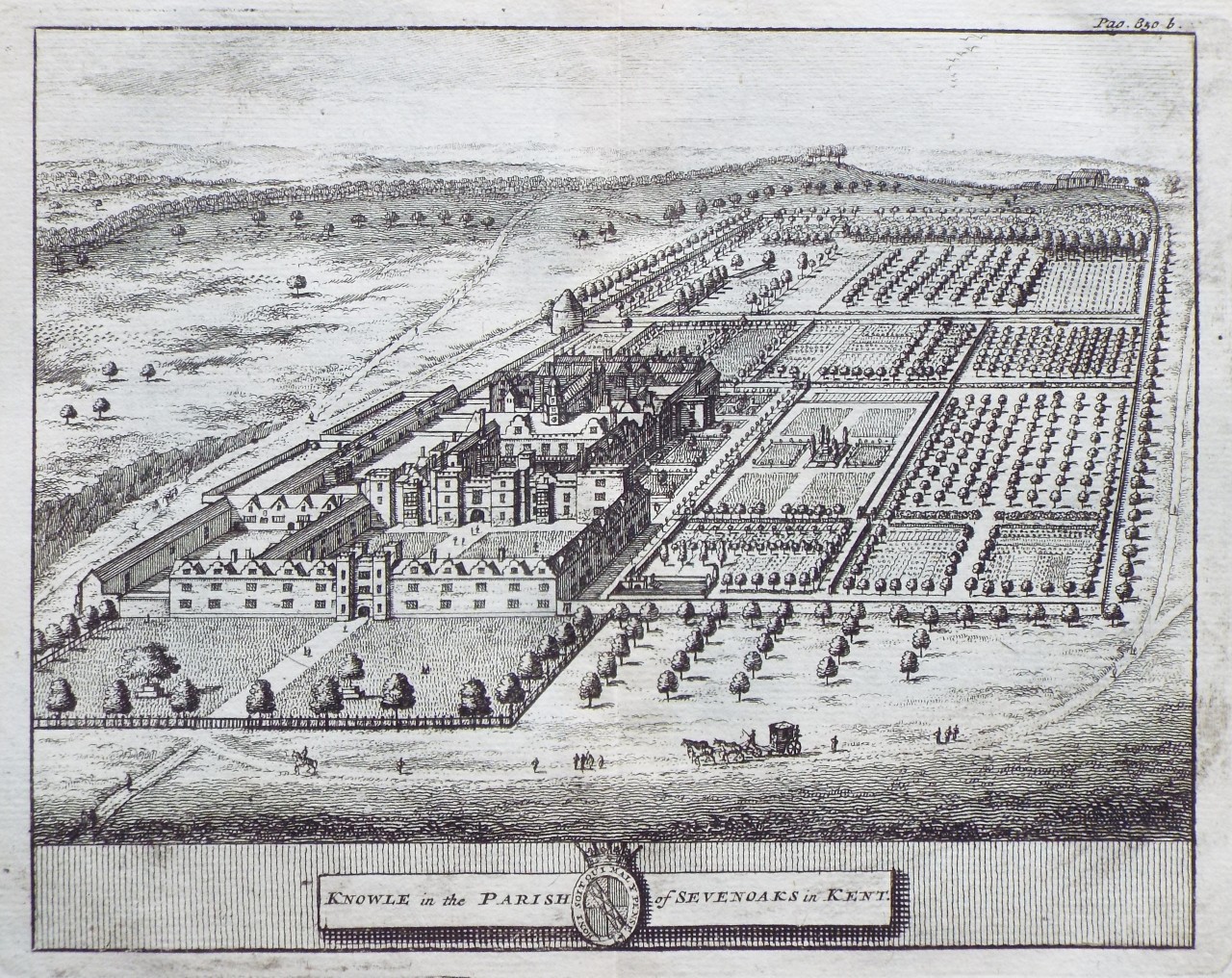 Print - Knowle in the Parish of Sevenoaks in Kent.