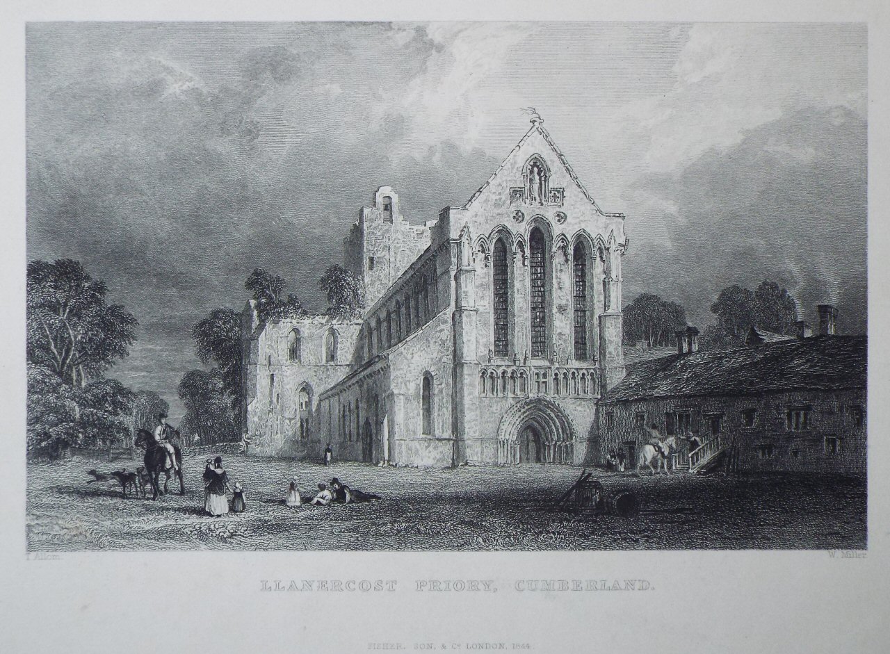 Print - Llanercost Priory, Cumberland. - Miller