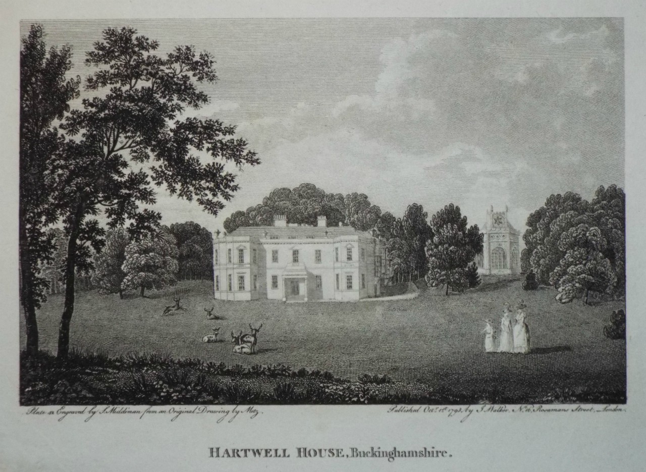 Print - Hartwell House, Buckinghamshire. - Middiman
